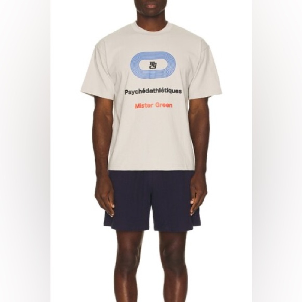 MISTER GREEN Psychedathletiques Tee in Desert Snow XL